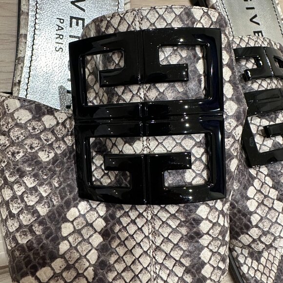 Givenchy 4G Python Flat Sandals - Picture 10 of 13